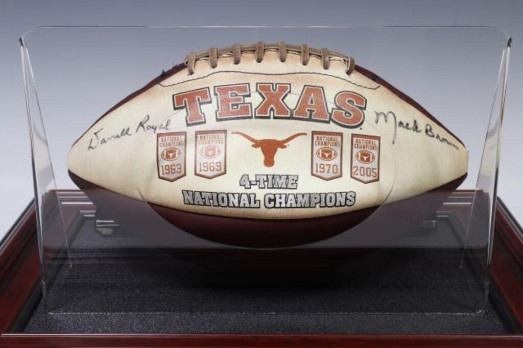 U OF TEXAS FOOTBALL SIGN DARRELL