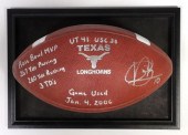 U OF TEXAS VINCE YOUNG SIGNED