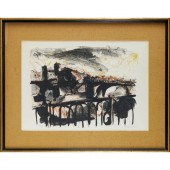 UGO ATTARDI, LITHOGRAPH, 1965