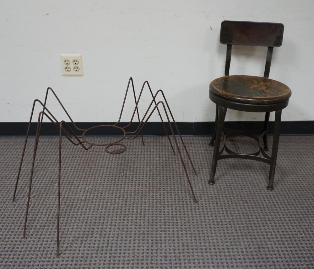 UHL STEEL FURNITURE LOW CHAIR AND A