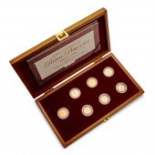 UK - A CASED GOLD SET OF EIIR