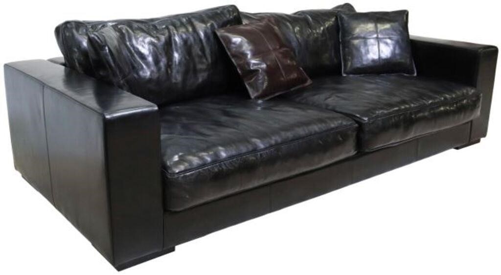 ULIVI SALOTTI 'BILLY' BLACK LEATHER