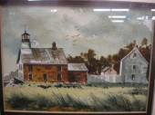Ulmer Watercolor coastal churc