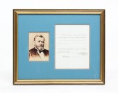 ULYSSES S. GRANT SIGNATURE. Ul