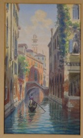 UMBERTO ONGANIA WC PAINTING OF