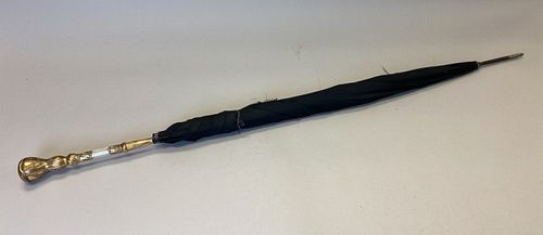 UMBRELLA WITH GILT POMMEL