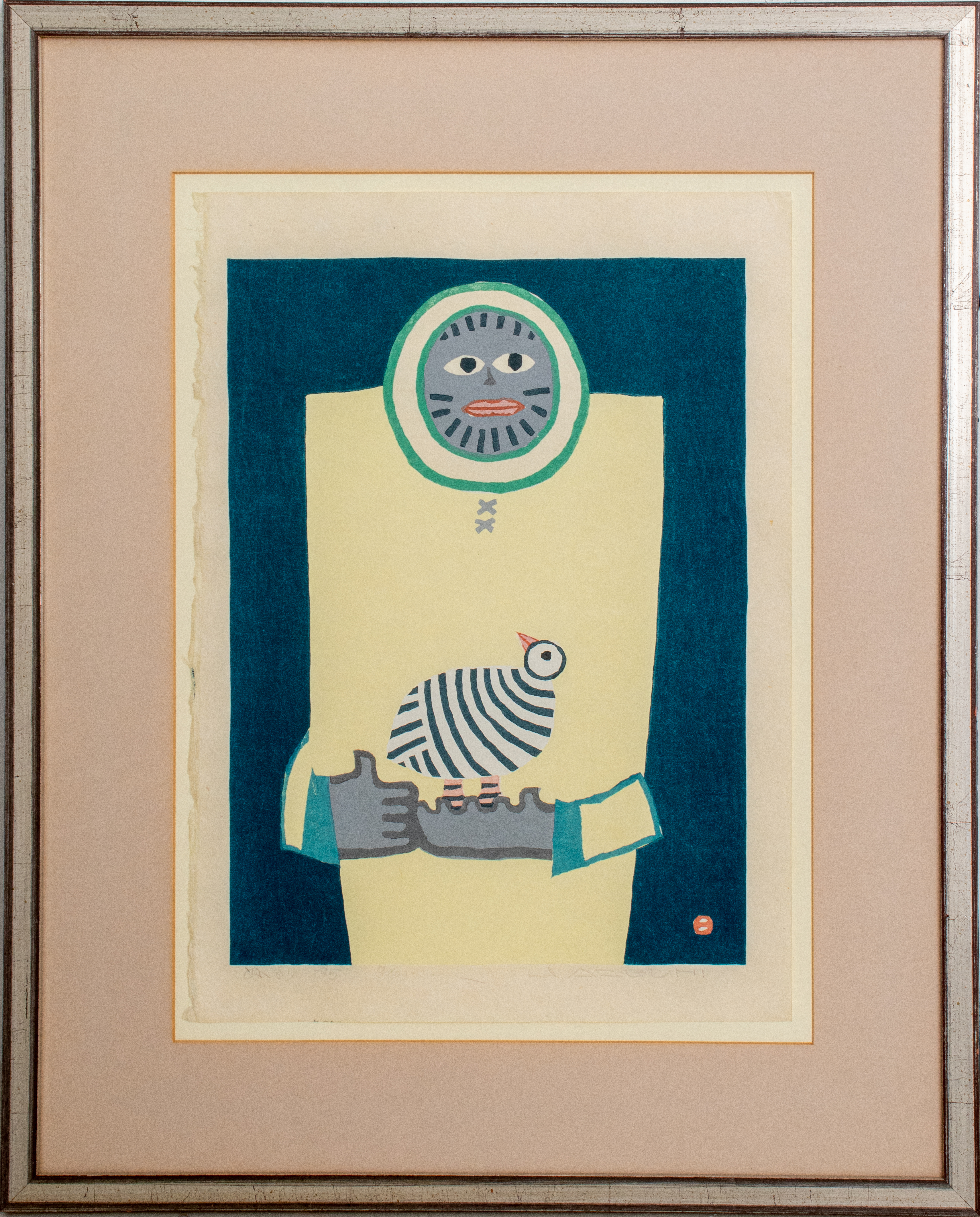 UMETARO AZECHI 'MAN AND BIRD'