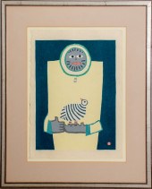 UMETARO AZECHI 'MAN AND BIRD'