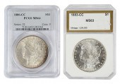 UNCIRCULATED 1880-CC AND 1883-