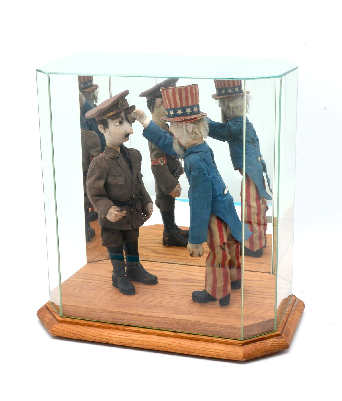 UNCLE SAM AND HITLER FOLK ART: