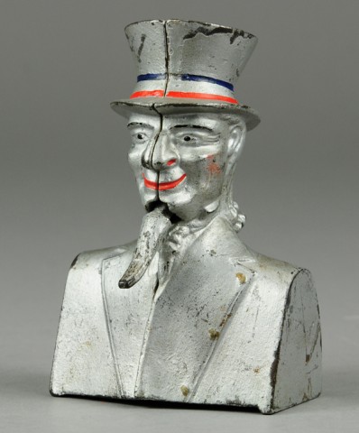 UNCLE SAM BUST MECHANICAL BANK Ives