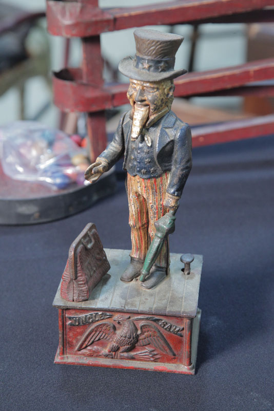UNCLE SAM CAST IRON BANK.