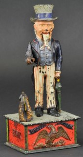 UNCLE SAM MECHANICAL BANK Shep