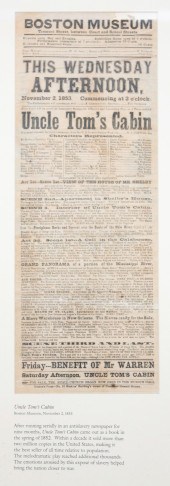 "UNCLE TOM'S CABIN" BROADSIDE.