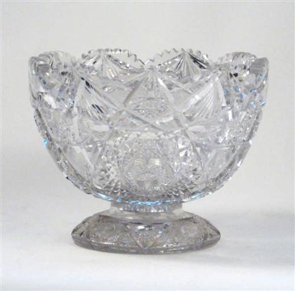 Uncolored two-part cut-glass