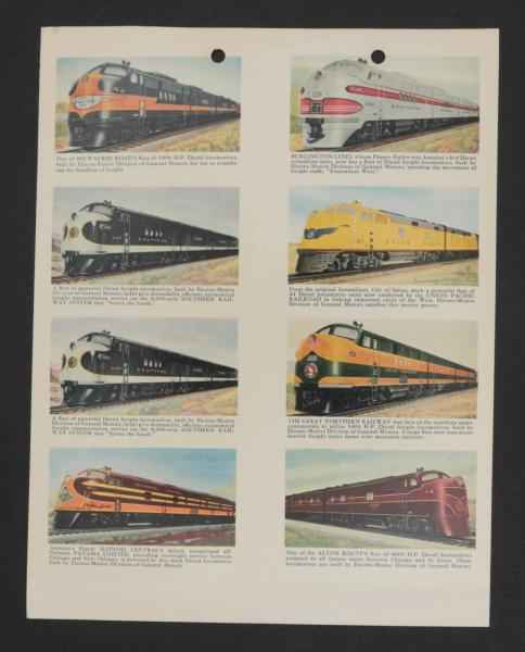 UNCUT 1947 GENERAL MOTORS EMD