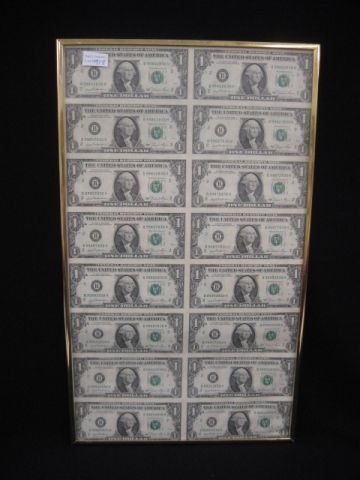 Uncut Sheet of 16 U.S. 1981 $1.00