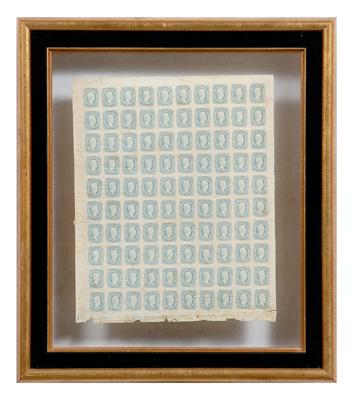 Uncut sheet of Confederate