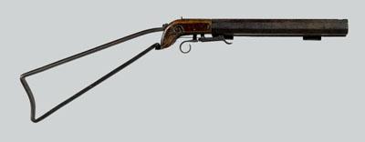 Under-hammer rifle, iron-frame