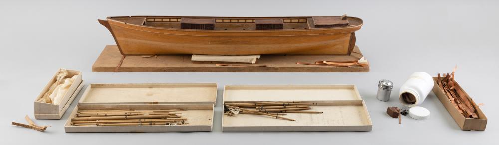 UNFINISHED WOODEN MODEL OF THE