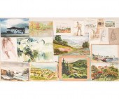 Unframed California watercolor