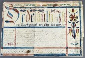 UNFRAMED FRAKTUR VORSCHRIFFT I