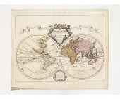 Unframed French map, "Mappe-Mo