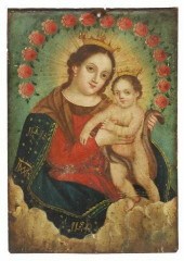 UNFRAMED MEXICO RETABLO MADONN