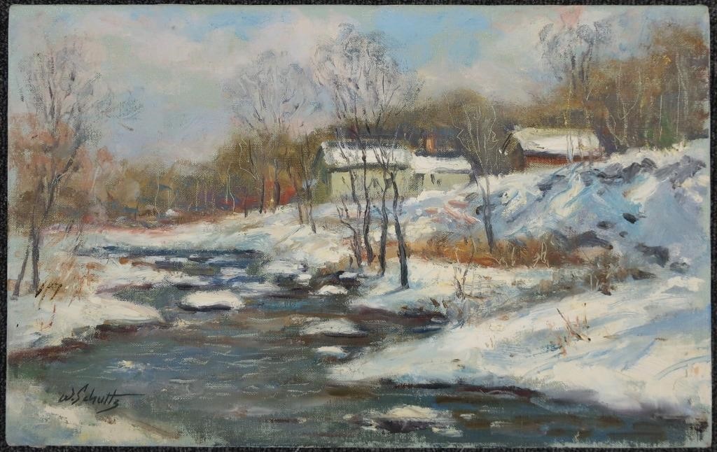 Unframed oil on canvas