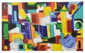UNFRAMED POLYCHROMATIC ABSTRAC