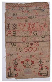UNFRAMED SAMPLER (IN FOLIO) "F