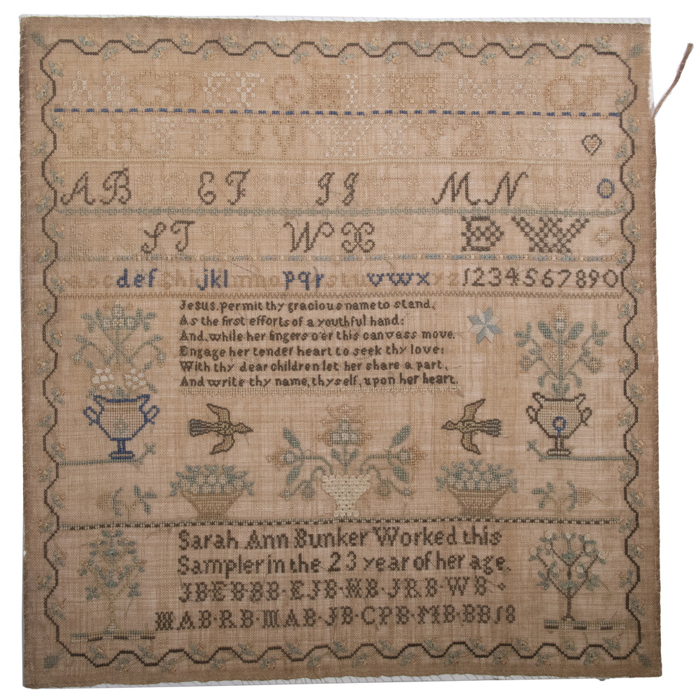 UNFRAMED SAMPLER (IN FOLIO)