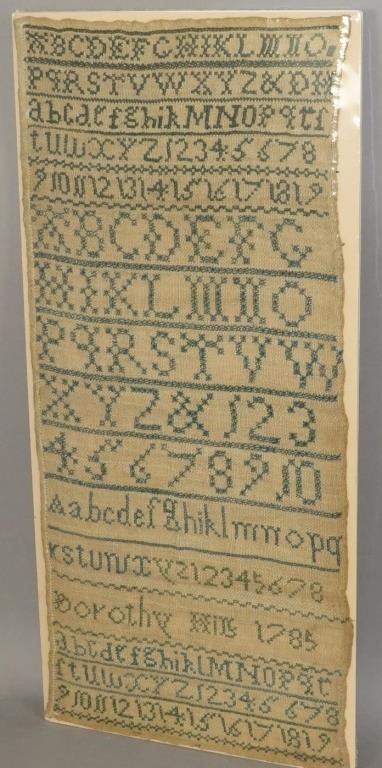 UNFRAMED SCHOOL GIRL SAMPLER OF