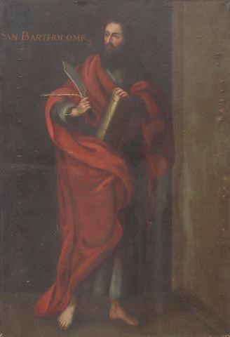 UNFRAMED SPANISH PAINTING, SAN