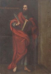 UNFRAMED SPANISH PAINTING, SAN