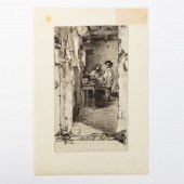 UNFRAMED WHISTLER ETCHING, "LI
