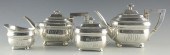 UNGER BROS. STERLING TEA SET,