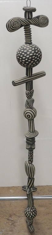 UNGLAZED BLACK AND WHITE STONE