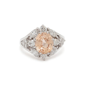 UNHEATED YELLOW-ORANGE SAPPHIRE AND