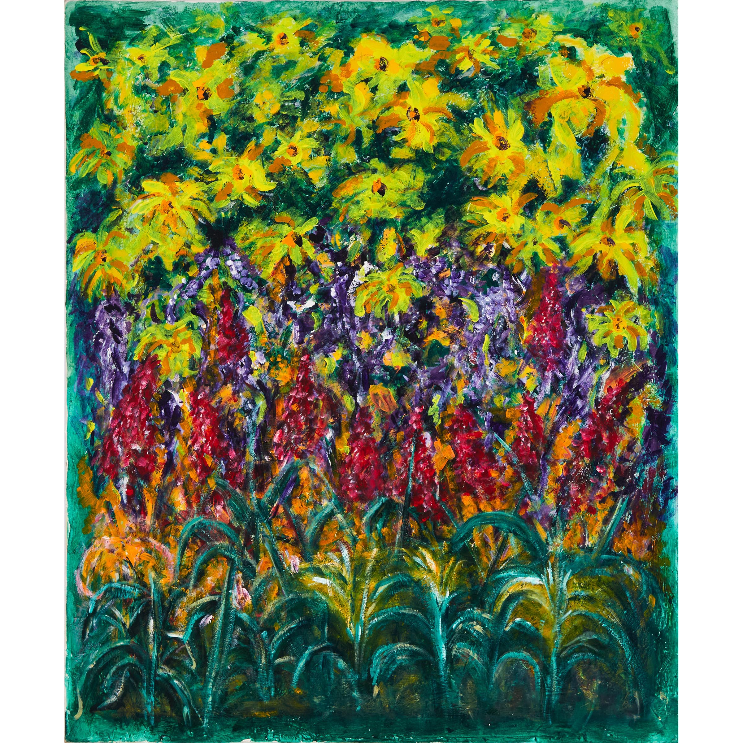 Unidentified Artist GARDEN  36 x 30