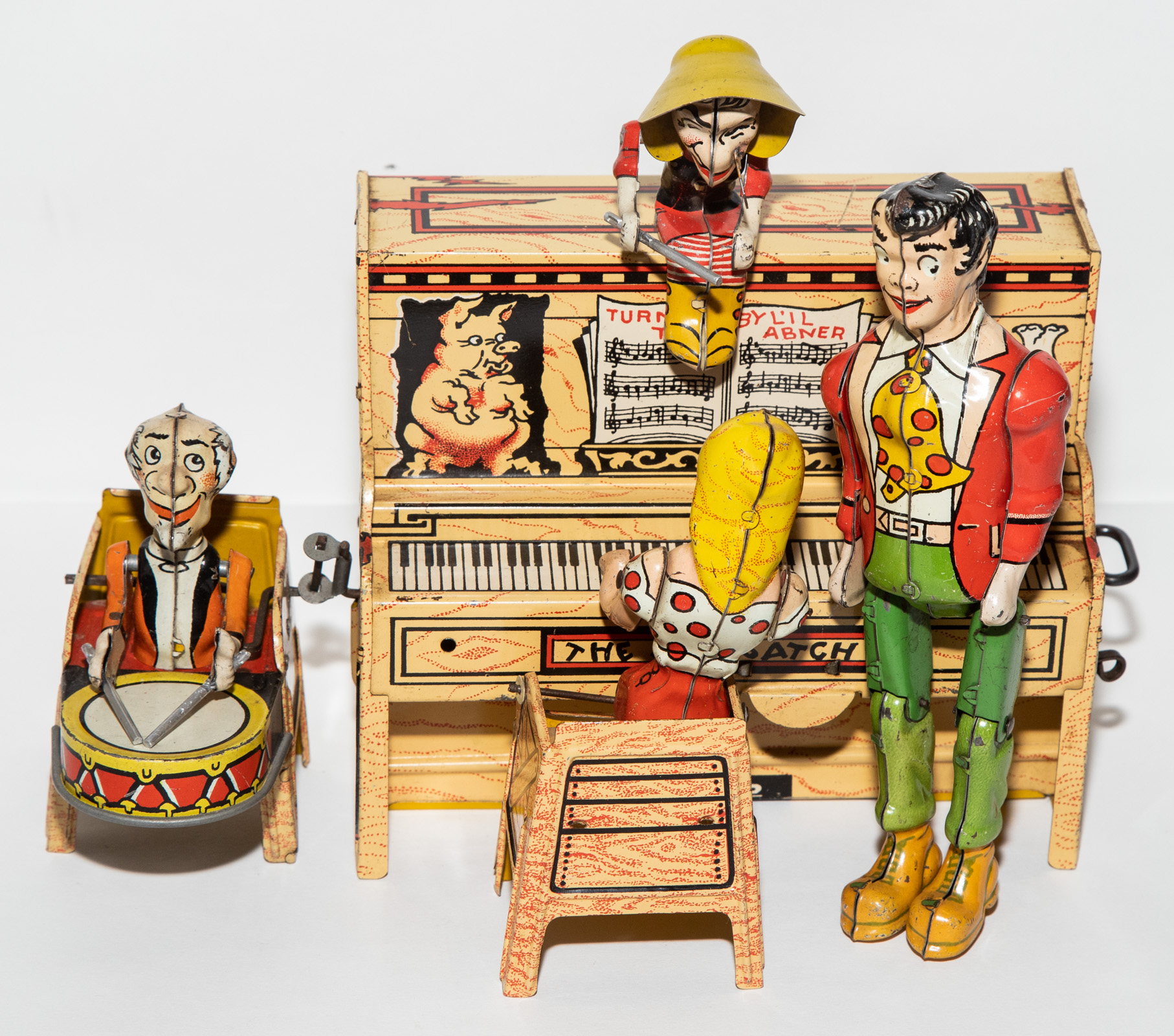 UNIQUE ART TIN LITHO LIL' ABNER DOG
