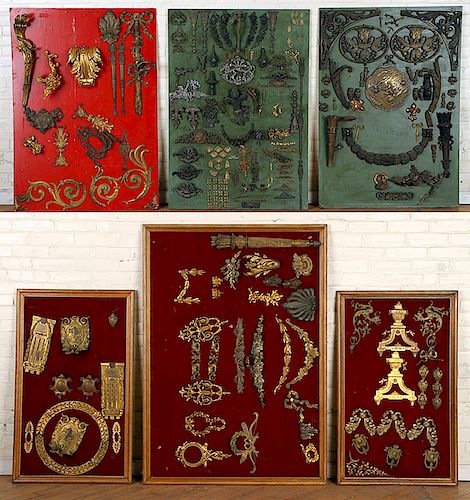 UNIQUE COLLECTION SIX PANELS FRENCH