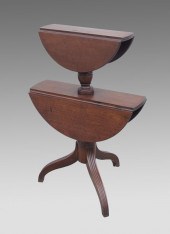 UNIQUE EARLY 19TH C DROPLEAF B