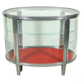 UNIQUE METAL & GLASS ENCASED V