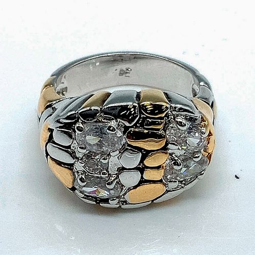 UNIQUE TWO-TONE METAL AND CLEAR