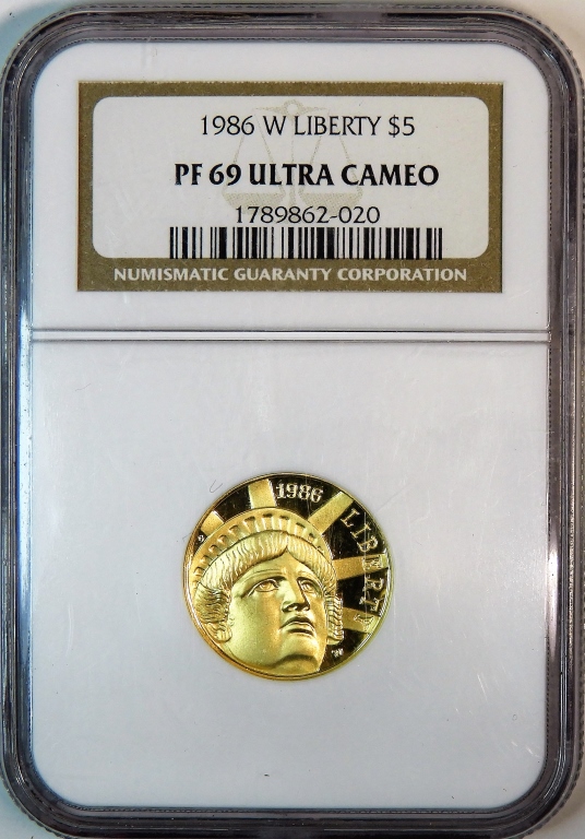 UNITED STATES 1986 W LIBERTY $5