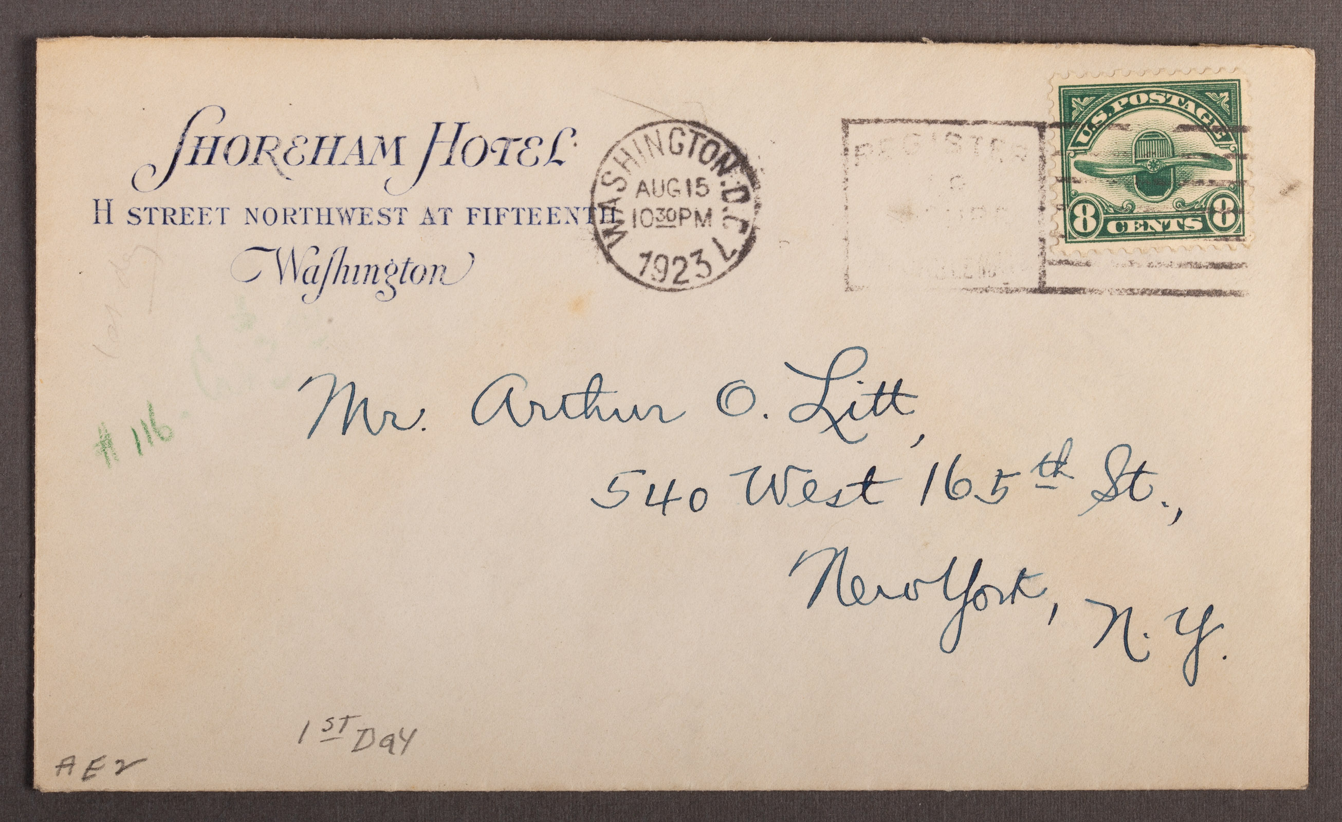 UNITED STATES 8 C. AIR MAIL FDC,