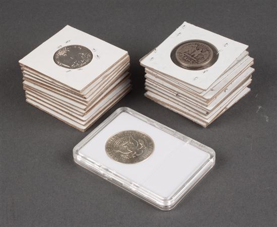 United States: Assortment of silver
