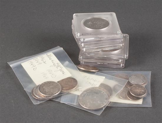 United States: Assortment of silver