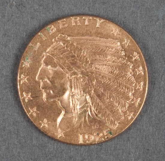 United States Indian head type gold